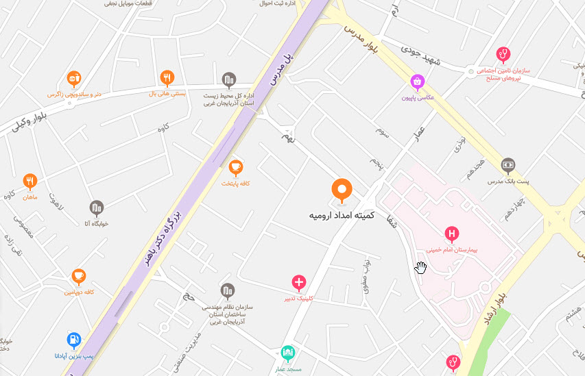 نقشه استان آذربایجان غربی