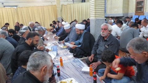 برگزاری مراسم مداحی و احسان نذری